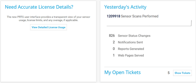 Need Accurate License Details? Section and Yesterday's Activity Section on the Welcome Page Need Accurate License Details? Section and Yesterday's Activity Section on the Welcome Page